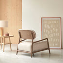 Sillón Romane de madera maciza - Beige