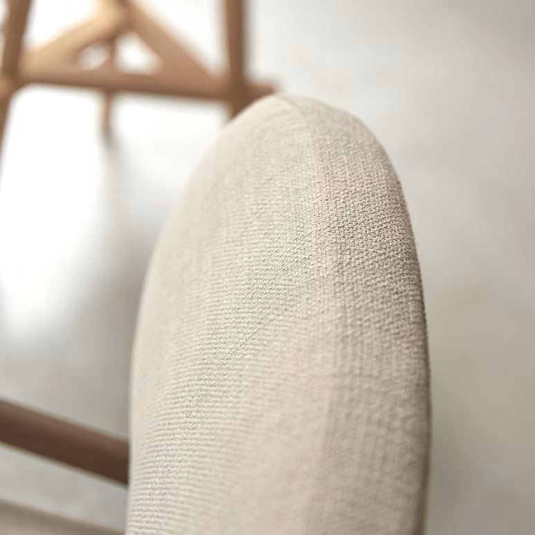 Sillón Romane de madera maciza - Beige