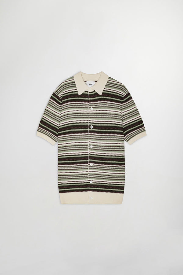 Cárdigan Nolan Polo - Rayas verdes