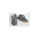 Chaussons Bébé Souples Salomé Antidérapants Mini-Aloïs - Cuir Gris Clair - Mixte