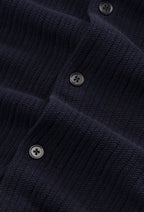 Maille Nolan Polo Cardigan - Navy Blue