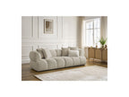 Pamira - Fixed Straight 3-Seater Sofa - Bouclé Fabric