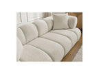 Pamira - Fixed Straight 3-Seater Sofa - Bouclé Fabric
