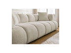 Pamira - Fixed Straight 3-Seater Sofa - Bouclé Fabric