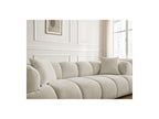 Pamira - Fixed Straight 3-Seater Sofa - Bouclé Fabric