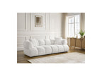 Pamira - Fixed Straight 3-Seater Sofa - Bouclé Fabric