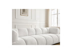 Pamira - Fixed Straight 3-Seater Sofa - Bouclé Fabric