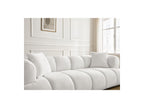 Pamira - Fixed Straight 3-Seater Sofa - Bouclé Fabric