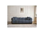 Pamira - Fixed Straight 3-Seater Sofa - Bouclé Fabric
