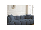Pamira - Fixed Straight 3-Seater Sofa - Bouclé Fabric