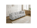 Pamira - Fixed Straight 3-Seater Sofa - Bouclé Fabric