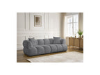 Pamira - Fixed Straight 3-Seater Sofa - Bouclé Fabric