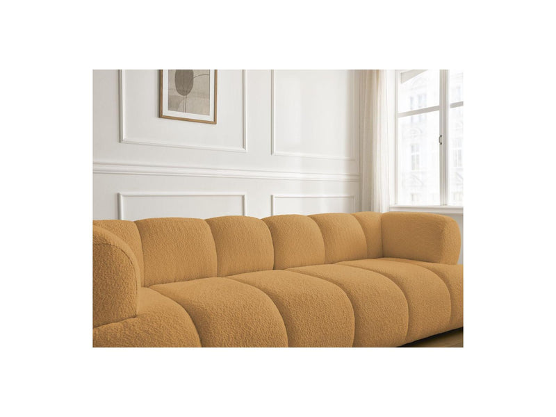 Canapé Droit Fixe 3 Places - Pamira - Tissu Bouclette