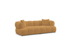 Pamira - Fixed Straight 3-Seater Sofa - Bouclé Fabric