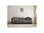 Pamira - Fixed Straight 3-Seater Sofa - Bouclé Fabric