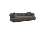 Pamira - Fixed Straight 3-Seater Sofa - Bouclé Fabric