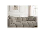 Pamira - Fixed Straight 3-Seater Sofa - Bouclé Fabric