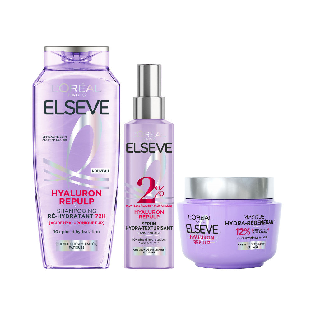 Elseve Hyaluron Repulp Rutina Capilar Hidratante 72H