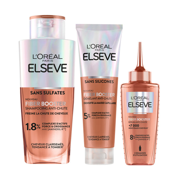 Elseve Fiber Booster Rutina Capilar Anticaída Completa