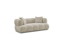 Canapé Droit Fixe 2 Places - Pamira - Tissu Bouclette
