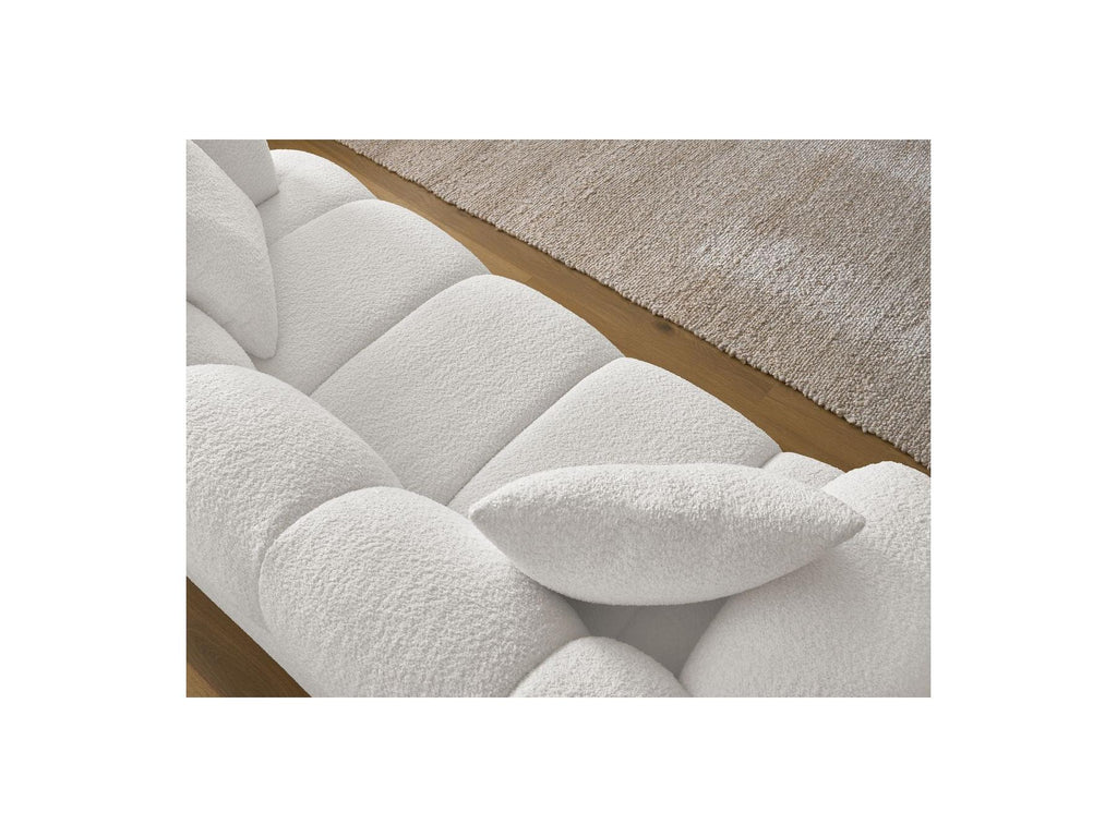 Pamira - Fixed Straight 2-Seater Sofa - Bouclé Fabric