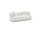 Pamira - Fixed Straight 2-Seater Sofa - Bouclé Fabric