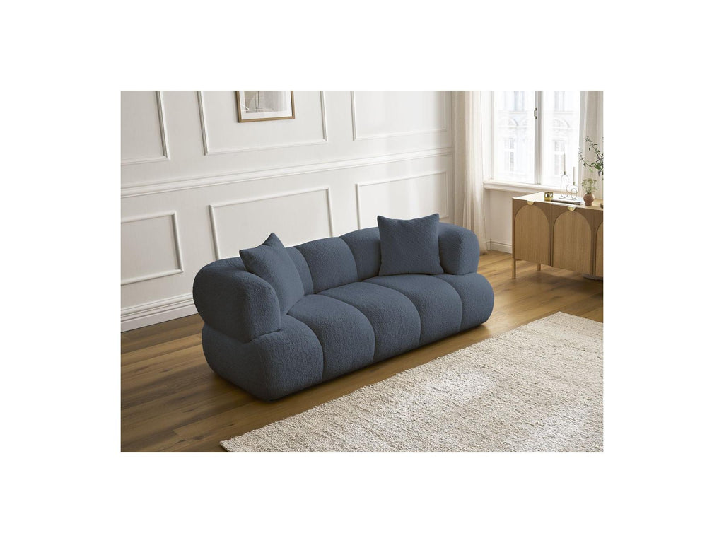 Pamira - Fixed Straight 2-Seater Sofa - Bouclé Fabric