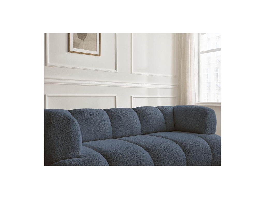Pamira - Fixed Straight 2-Seater Sofa - Bouclé Fabric