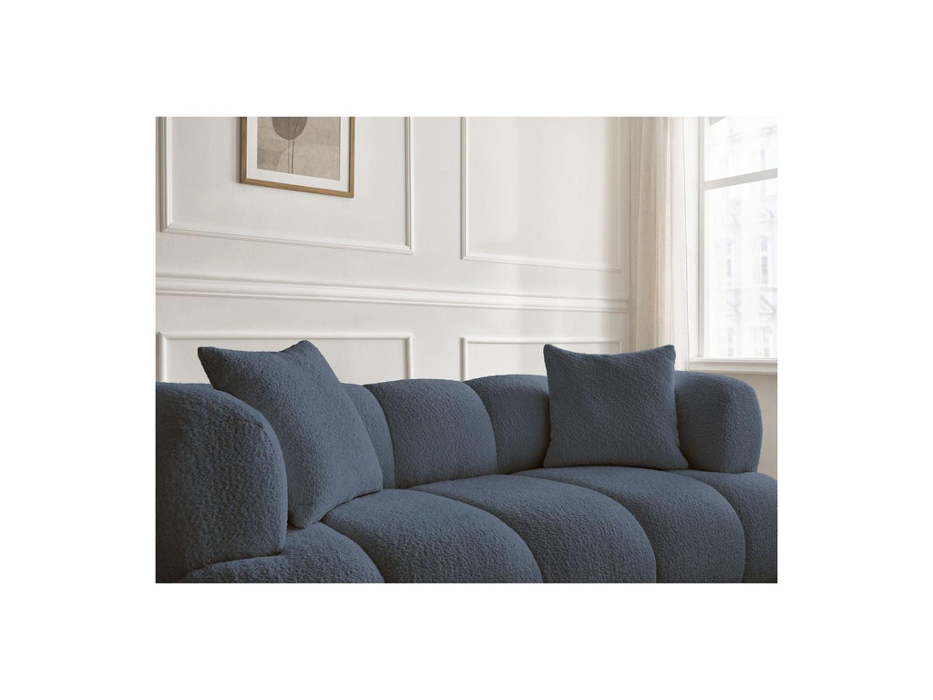 Pamira - Fixed Straight 2-Seater Sofa - Bouclé Fabric
