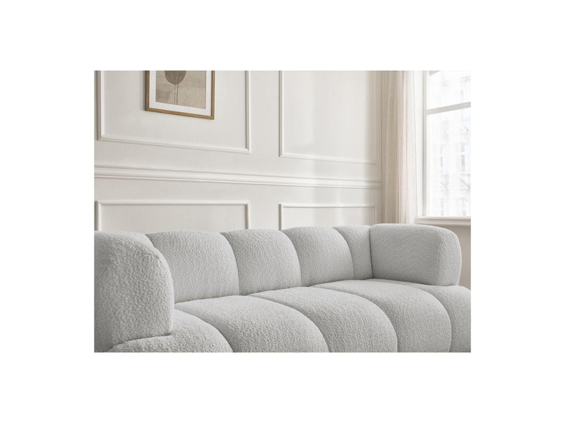 Canapé Droit Fixe 2 Places - Pamira - Tissu Bouclette