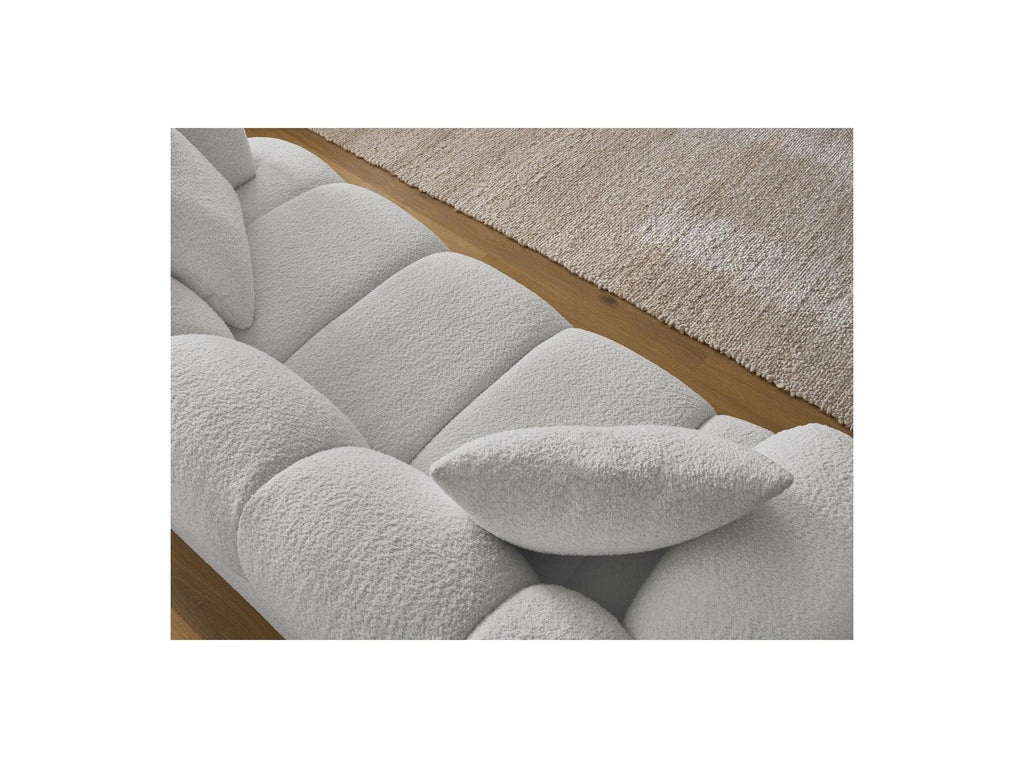 Pamira - Fixed Straight 2-Seater Sofa - Bouclé Fabric