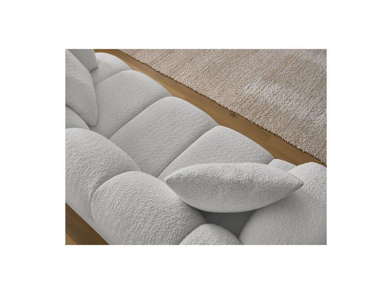 Canapé Droit Fixe 2 Places - Pamira - Tissu Bouclette