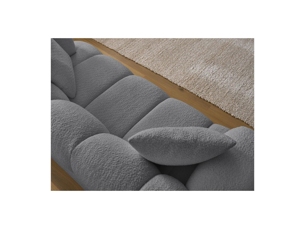 Pamira - Fixed Straight 2-Seater Sofa - Bouclé Fabric