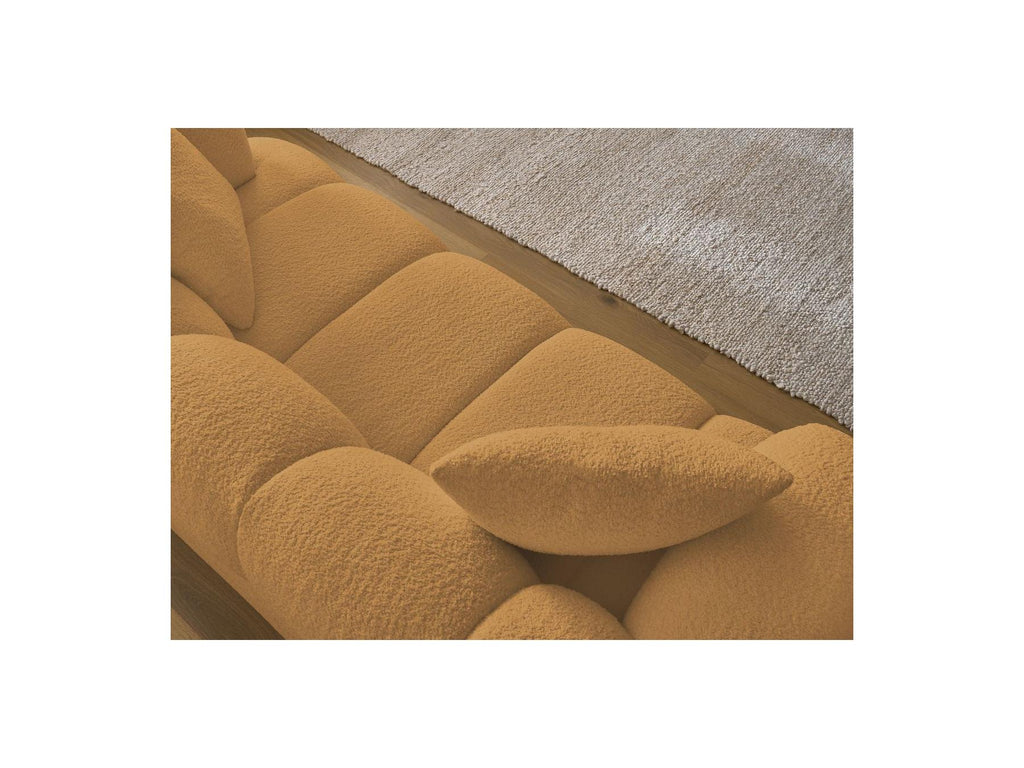 Pamira - Fixed Straight 2-Seater Sofa - Bouclé Fabric