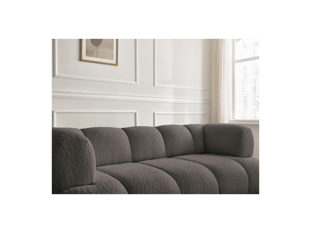 Pamira - Fixed Straight 2-Seater Sofa - Bouclé Fabric
