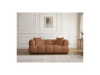 Pamira - Fixed Straight 2-Seater Sofa - Bouclé Fabric