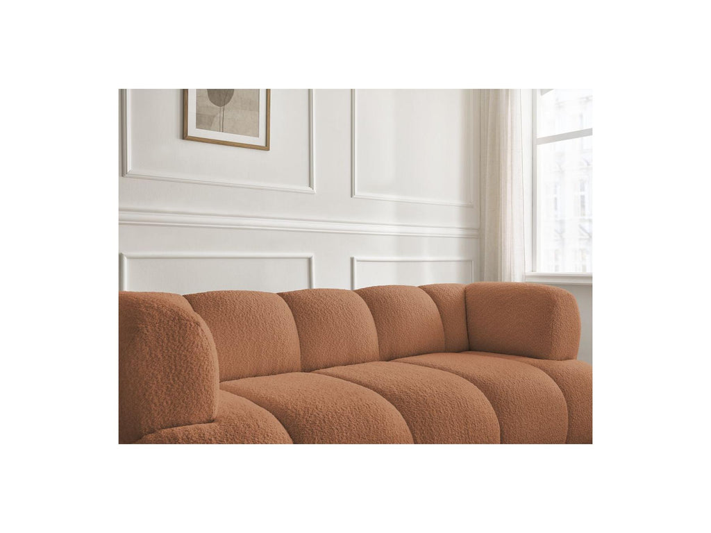 Pamira - Fixed Straight 2-Seater Sofa - Bouclé Fabric