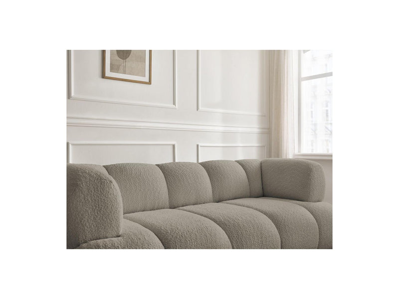 Canapé Droit Fixe 2 Places - Pamira - Tissu Bouclette