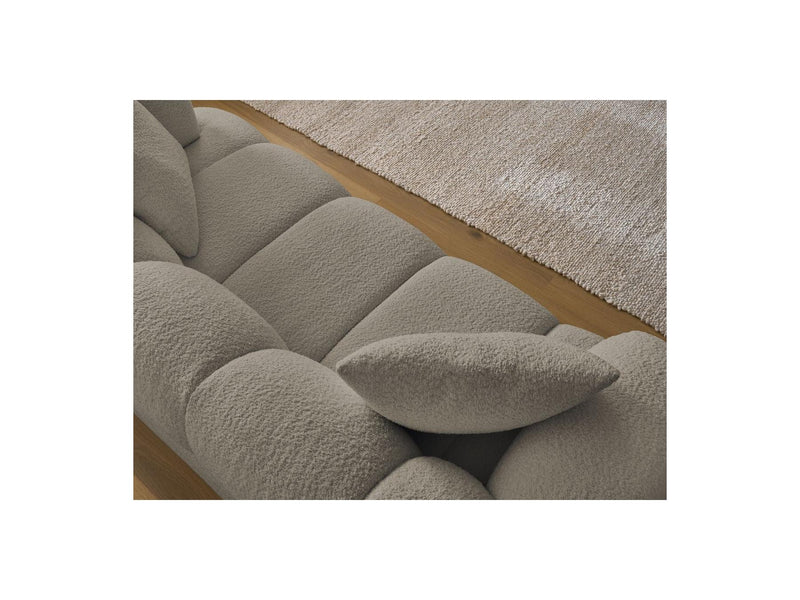 Canapé Droit Fixe 2 Places - Pamira - Tissu Bouclette