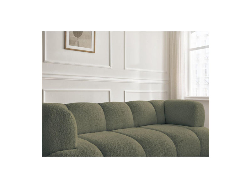 Canapé Droit Fixe 2 Places - Pamira - Tissu Bouclette