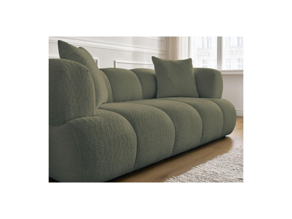 Pamira - Fixed Straight 2-Seater Sofa - Bouclé Fabric