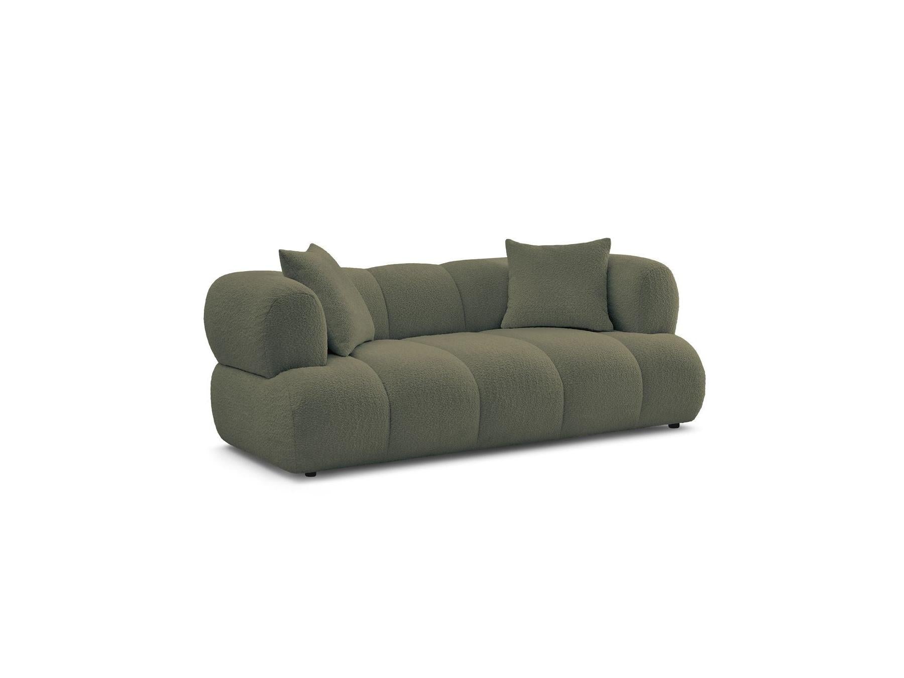 Pamira - Fixed Straight 2-Seater Sofa - Bouclé Fabric