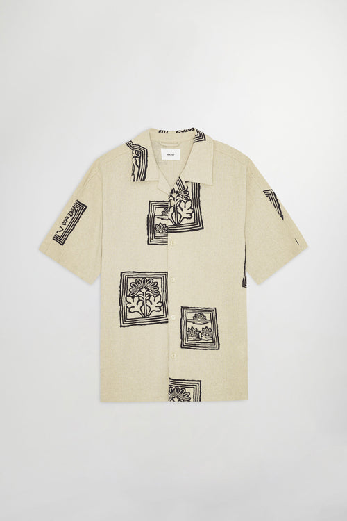 T-Shirt Ole Print Ss - Oatmeal