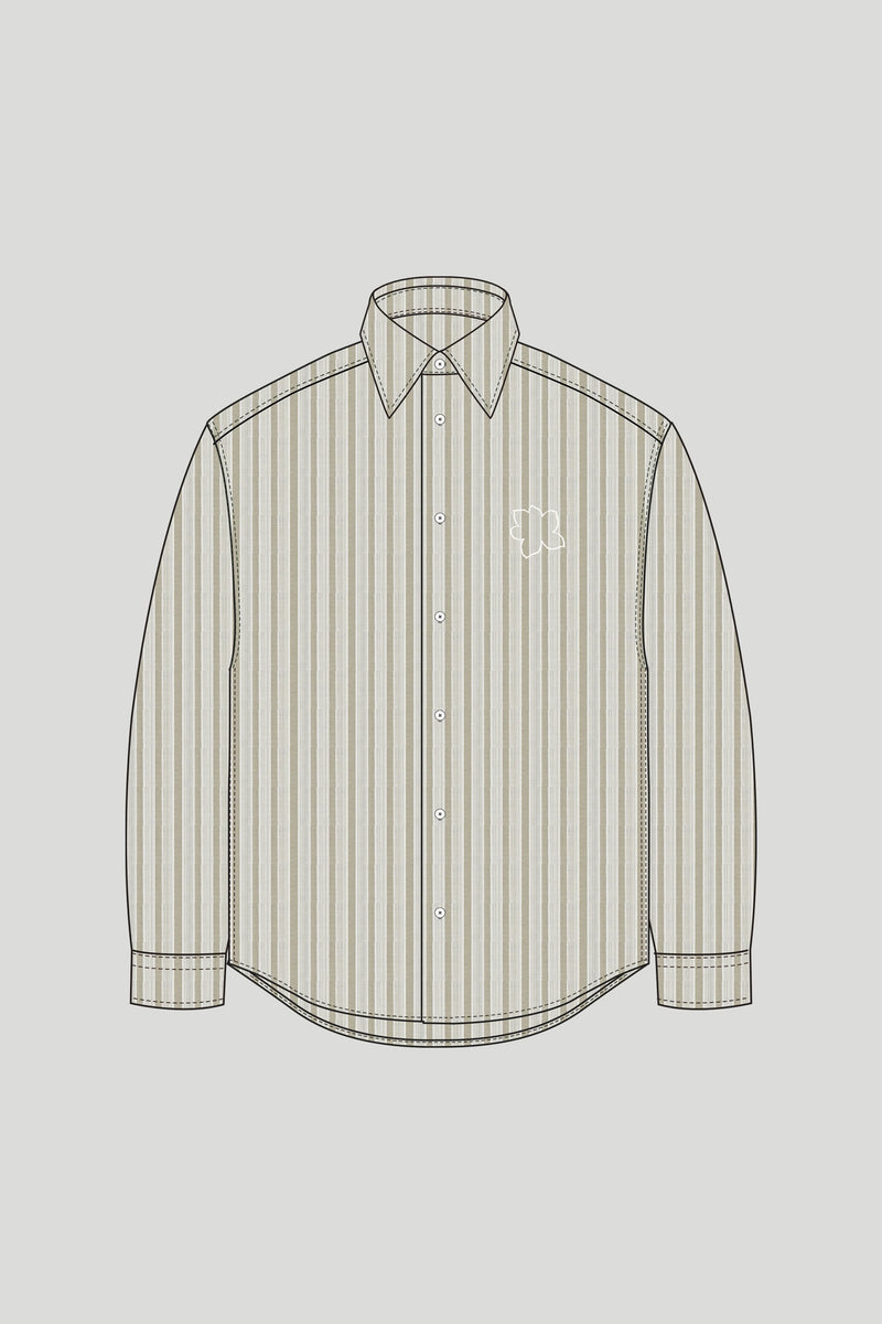 Chemise Quinsy App - Khaki Stripe