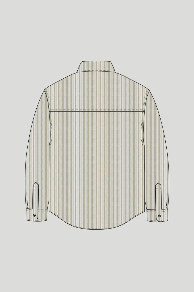 Chemise Quinsy App - Khaki Stripe