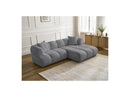 Canapé D'Angle Fixe - Pamira - Tissu Bouclette - Angle Droit