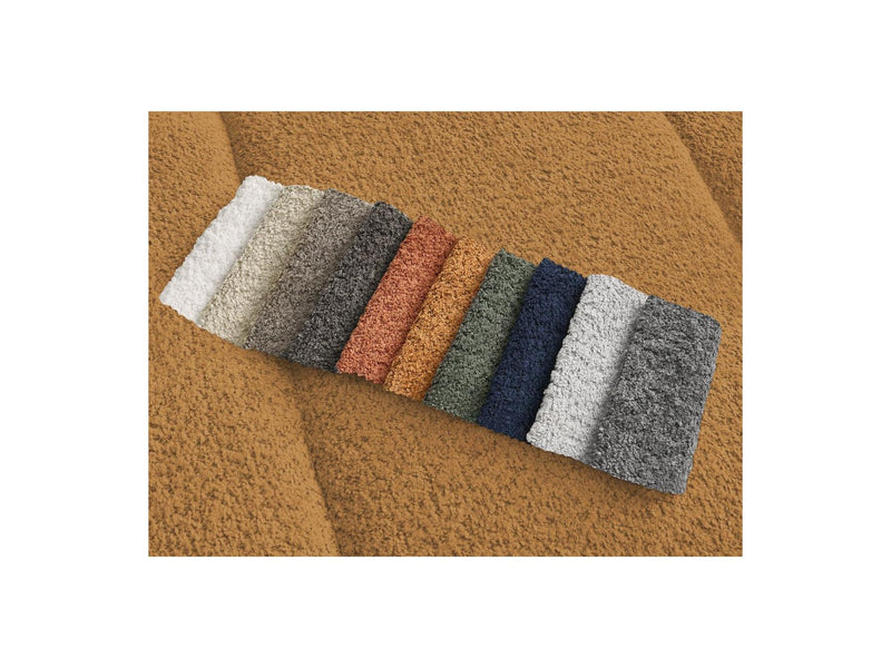 Canapé D'Angle Fixe - Pamira - Tissu Bouclette - Angle Droit