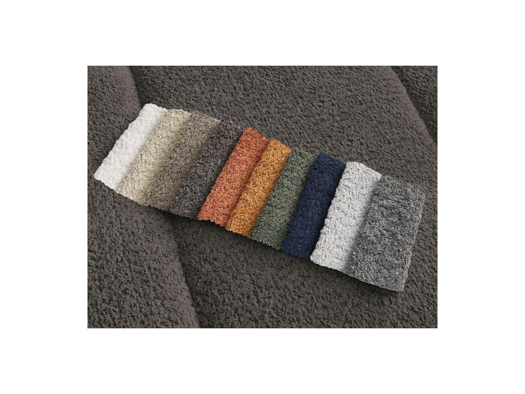 Pamira - Sofá esquinero fijo - Tejido bouclé - Ángulo derecho