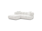 Pamira - Fixed Corner Sofa - Bouclé Fabric - Left Corner