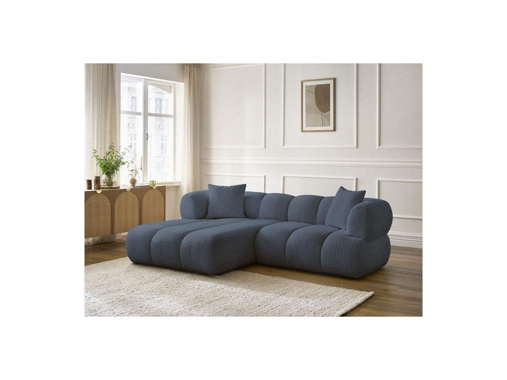 Pamira - Fixed Corner Sofa - Bouclé Fabric - Left Corner